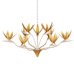 Люстра с плафонами в виде цветов Golden Bird of Paradise варинант исполнения - 4 | Loft Concept в Красноярске