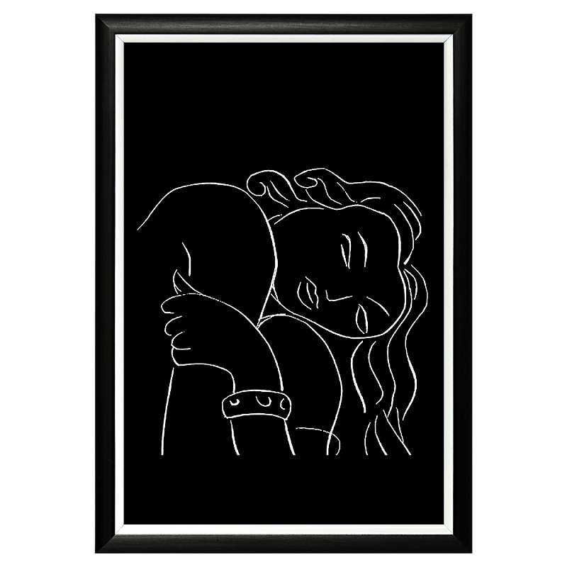 Постер White Silhouette Pasiphae Poster Черный Белый Постер White Silhouette Pasiphae Poster Черный Белый в Красноярске | Loft Concept