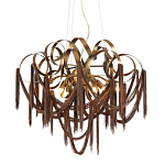 Люстра подвесная с переплетенными металлическими лентами и цепочками Atlantis Chain варинант исполнения - 1 | Loft Concept в Красноярске