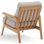 Кресло с каркасом из массива дуба Deniaud Oak Beige Armchair варинант исполнения - 4 | Loft Concept в Красноярске