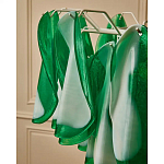 Люстра из стеклянных зеленых лепестков Petalled Illuminator варинант исполнения - 8 | Loft Concept в Красноярске