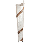 Торшер из перламутра на металлическом каркасе Indonesian Spiral 2 варинант исполнения - 3 | Loft Concept в Красноярске