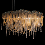 Люстра подвесная с металлическими цепочками и изогнутыми металлическими дугами 72 см Atlantis Chain варинант исполнения - 6 | Loft Concept в Красноярске