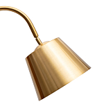 Торшер с мраморным столиком и золотым плафоном Ezio Floor Lamp варинант исполнения - 1 | Loft Concept в Красноярске