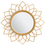 Зеркало из ротанга в форме цветка WICKER MIRROR 90 варинант исполнения - 1 | Loft Concept в Красноярске