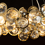 Люстра подвесная из золотых колец 57 см Golden Circles варинант исполнения - 5 | Loft Concept в Красноярске