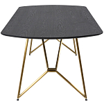 Обеденный стол на металлических ножках Ward Brass Dining Table варинант исполнения - 3 | Loft Concept в Красноярске