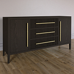 Буфет Primo с тремя ящиками и двумя фасадами Темный орех варинант исполнения - 2 | Loft Concept в Красноярске