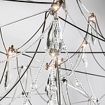 Люстра с каркасом из тонких металлических нитей и хрустальными подвесками Crystal Metal Threads Chandelier 100 варинант исполнения - 3 | Loft Concept в Красноярске