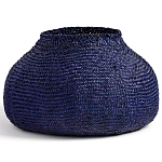 Корзина синяя Elewisa Wicker Basket варинант исполнения - 2 | Loft Concept в Красноярске