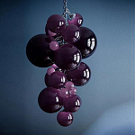Люстра Grape Balls Сливовый цвет стекла варинант исполнения - 1 | Loft Concept в Красноярске