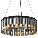 Люстра со стеклянными цилиндрическими плафонами Luminous Cylinders Smoky Round варинант исполнения - 1 | Loft Concept в Красноярске