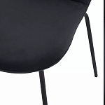 Стул черный с обивкой из велюра Black Archie Chair варинант исполнения - 6 | Loft Concept в Красноярске