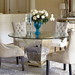 Стол обеденный круглый на зеркальном основании Spectacular Table варинант исполнения - 2 | Loft Concept в Красноярске