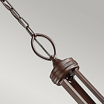 Люстра с белыми тканевыми абажурами в прозрачных стеклянных цилиндрах Kichler варинант исполнения - 15 | Loft Concept в Красноярске