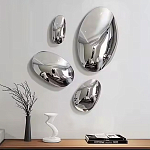 Абстрактная скульптура на стену в виде капли воды Water Outline варинант исполнения - 7 | Loft Concept в Красноярске