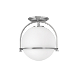 Потолочный светильник с плафоном в форме белого матового шара Hinkley варинант исполнения - 7 | Loft Concept в Красноярске