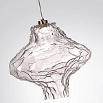 Подвесной светильник с плафоном из фактурного прозрачного стекла Light Ensemble варинант исполнения - 9 | Loft Concept в Красноярске