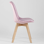 Стул с мягким велюровым сиденьем Arvika Pink варинант исполнения - 2 | Loft Concept в Красноярске