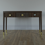 Дизайнерский Письменный стол Elsa Dreams Walnut с тремя ящиками варинант исполнения - 1 | Loft Concept в Красноярске