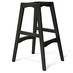 Барный стул со спинкой и подлокотниками на 4-х черных ножках Douglas Rhombus Коричневый Велюр варинант исполнения - 5 | Loft Concept в Красноярске