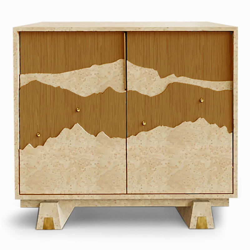 Буфет Okinawa Ginger Бежевый Горчичный Золотой в Красноярске | Loft Concept 