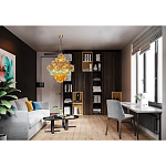 Люстра с каскадом из разноцветных круглых подвесов Key Lustar варинант исполнения - 1 | Loft Concept в Красноярске