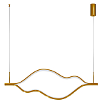 Подвесной светильник волнообразный изогнутый цвета латунь 3000К Spiral Lighting варинант исполнения - 3 | Loft Concept в Красноярске