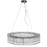 Подвесная люстра в форме круга Light Source Antique Nickel варинант исполнения - 1 | Loft Concept в Красноярске