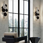 Бра светодиодное из черно-белых дисков Contrast Sample варинант исполнения - 7 | Loft Concept в Красноярске