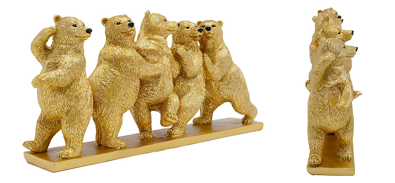 Статуэтка золотая Friendly Bears Статуэтка золотая Friendly Bears - Loft-Concept в Красноярске