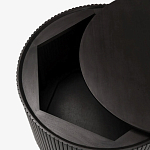 Черный приставной стол с местом для хранения Smart Textured Table варинант исполнения - 2 | Loft Concept в Красноярске