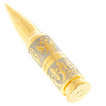 Флешка на 32 гб в виде патрона с гравировкой Герба РФ в подарочной коробке Metal Flash Drive варинант исполнения - 1 | Loft Concept в Красноярске