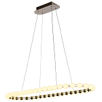 Люстра подвесная светодиодная с круглыми плафонами белого цвета PEARLS Suspension 100  варинант исполнения - 4 | Loft Concept в Красноярске