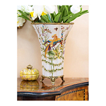 Ваза из фарфора с бронзовой стрекозой  Paradise Dragonfly варинант исполнения - 7 | Loft Concept в Красноярске