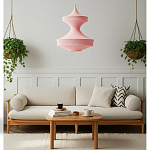 Подвесной вязаный розовый светильник «Моника» варинант исполнения - 5 | Loft Concept в Красноярске