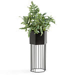 Кашпо Elevated Planters Сlive 59 черное  варинант исполнения - 2 | Loft Concept в Красноярске