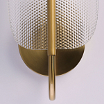 Бра с изогнутым рельефным плафоном Textured Glass варинант исполнения - 5 | Loft Concept в Красноярске