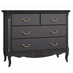 Комод черный из массива бука в стиле прованс Black Provence варинант исполнения - 2 | Loft Concept в Красноярске