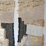 Триптих Геометрический гобелен бежевый Figurative Beige Wall Hangings варинант исполнения - 2 | Loft Concept в Красноярске