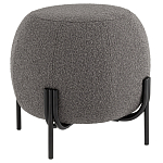 Пуф в ткани букле темно-серого цвета Pikelet варинант исполнения - 1 | Loft Concept в Красноярске