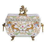 Шкатулка с фигуркой льва на крышке Eden Garden варинант исполнения - 3 | Loft Concept в Красноярске