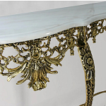 Консоль из бронзы с мраморной столешницей Bronze Console варинант исполнения - 2 | Loft Concept в Красноярске