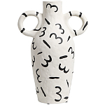 Декоративная ваза White Doodle Vase M варинант исполнения - 1 | Loft Concept в Красноярске