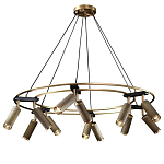 Люстра круглая с медными фактурными плафонами Trustworthiness варинант исполнения - 1 | Loft Concept в Красноярске