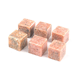 Камни для охлаждения виски из розового мрамора Natural Stone Cube варинант исполнения - 3 | Loft Concept в Красноярске