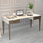 Рабочий стол с прямоугольной белой столешницей и 2-мя ящиками Harper Line варинант исполнения - 2 | Loft Concept в Красноярске