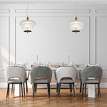 Подвесной светильник многослойный из рифленого прозрачного стекла Academy of Light варинант исполнения - 7 | Loft Concept в Красноярске