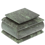 Шкатулка с зеркалом из натурального камня змеевик Stone Casket варинант исполнения - 2 | Loft Concept в Красноярске