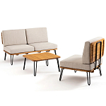 Кресло с каркасом из акации Hanley Wooden Chair варинант исполнения - 7 | Loft Concept в Красноярске